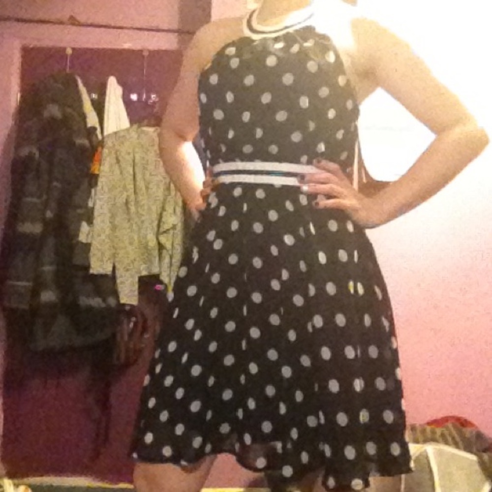 Black and white summer dress